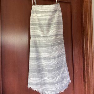 Black + White Striped Romper